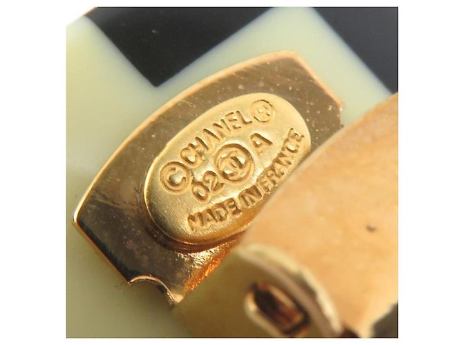 Chanel Haarspange - Coco Mark Design Schwarz Golden Roh - Ansicht 7