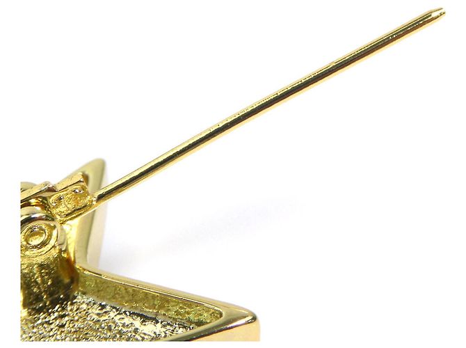 Chanel Coco Mark Star Brosche Silber Blau Golden Marineblau - Ansicht 7