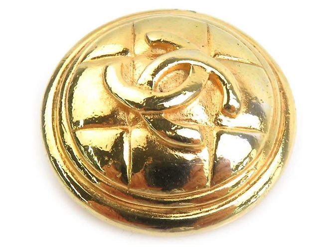 Spilla in metallo dorato Chanel D'oro - vista 2