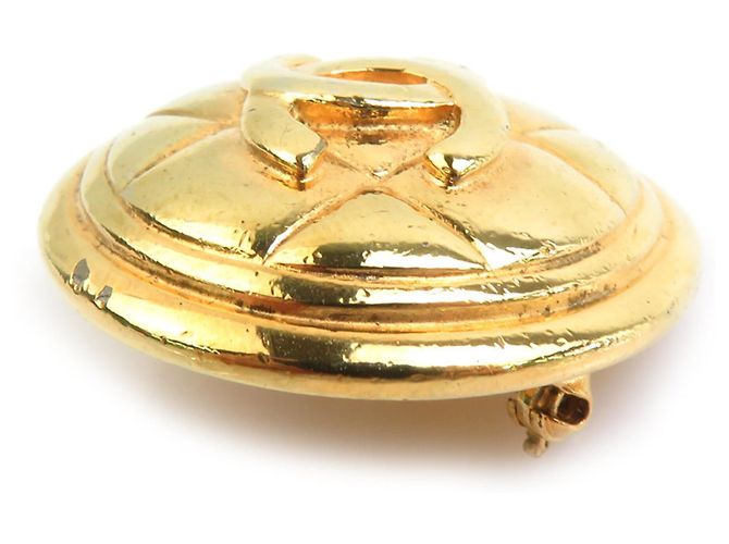 Spilla in metallo dorato Chanel D'oro - vista 4