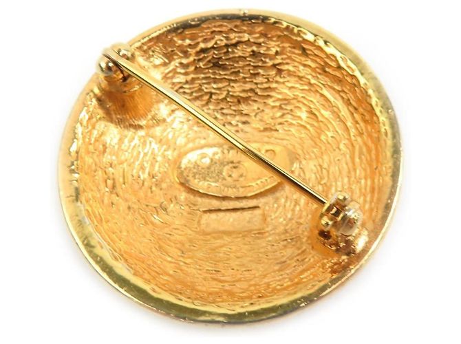 Spilla in metallo dorato Chanel D'oro - vista 6