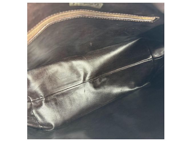 Borsa a tracolla in pelle Fendi Zucchino Marrone - vista 5