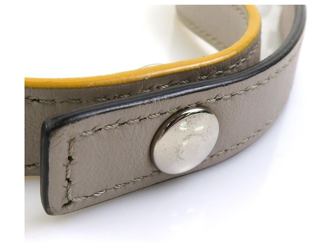 Fendi Lederhandtasche Schultertasche Grau - Ansicht 12