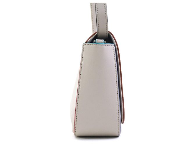 Fendi Lederhandtasche Schultertasche Grau - Ansicht 2
