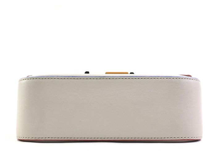 Fendi Lederhandtasche Schultertasche Grau - Ansicht 4