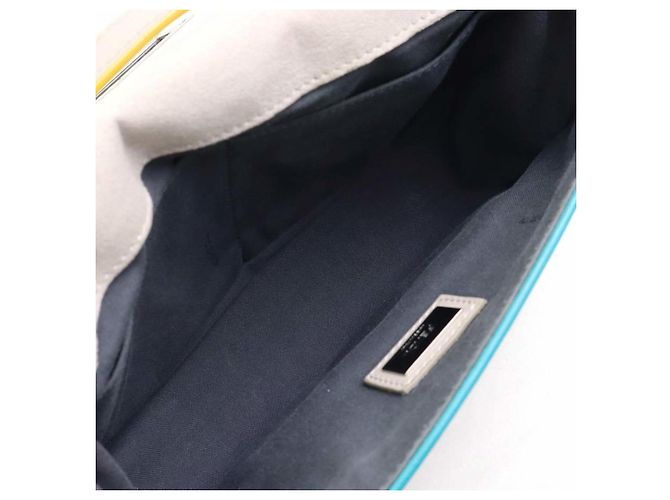 Fendi Lederhandtasche Schultertasche Grau - Ansicht 5