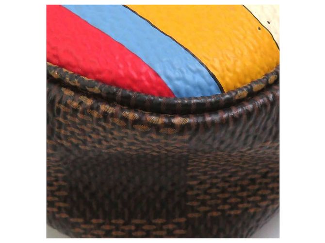 Louis Vuitton Mini Pochette Accessoires Marrone Multicolore Damier ebene - vista 6
