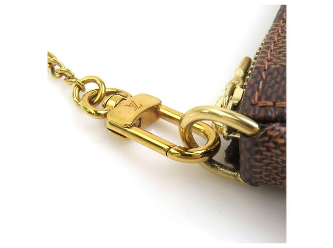 Louis Vuitton Mini Pochette Accessoires Marrone Multicolore Damier ebene - vista 8
