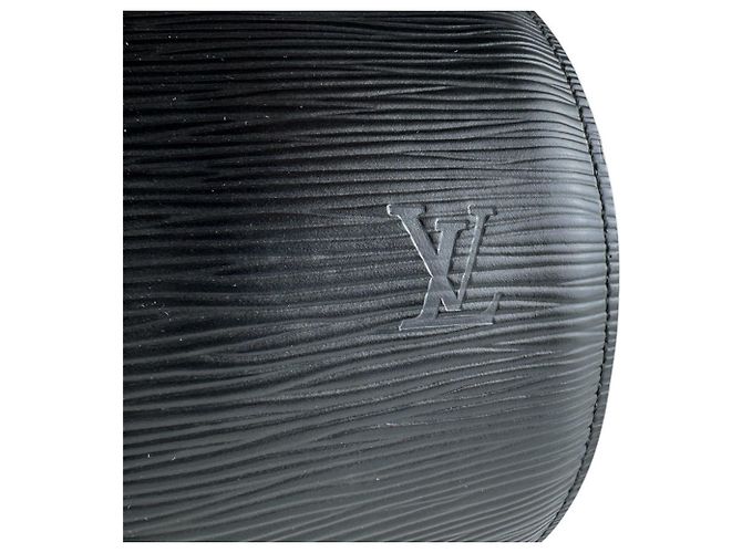 Borsa Louis Vuitton Epi Soufflot Nero - vista 12