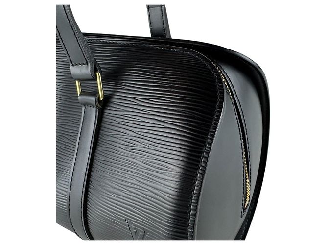 Borsa Louis Vuitton Epi Soufflot Nero - vista 7