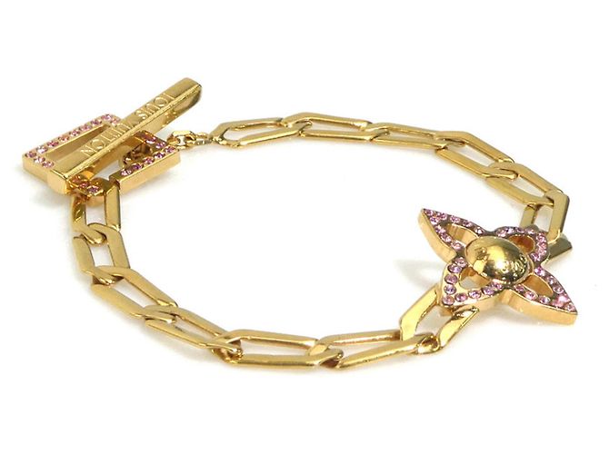 Bracciale Charm Flower Power Louis Vuitton Rosa D'oro - vista 2