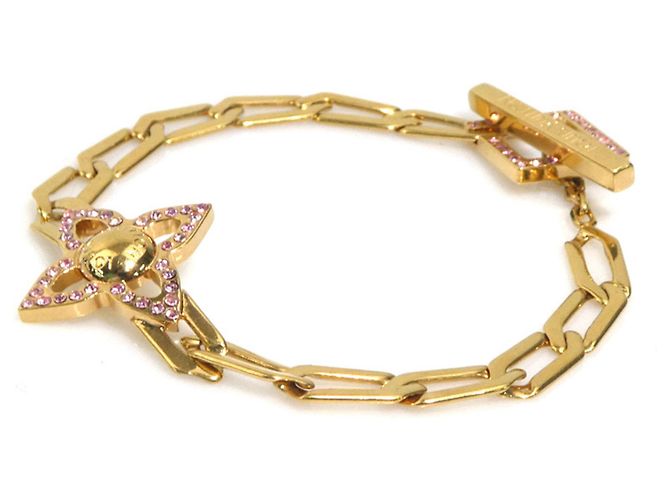 Bracciale Charm Flower Power Louis Vuitton Rosa D'oro - vista 3