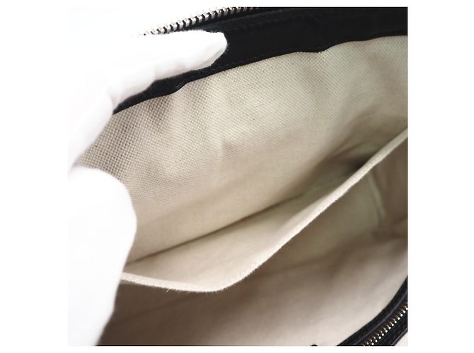 Bolsa de ombro GUCCI GG com relevo Preto - vista 12