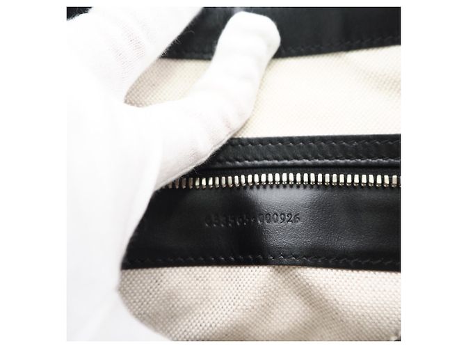 Bolsa de ombro GUCCI GG com relevo Preto - vista 16