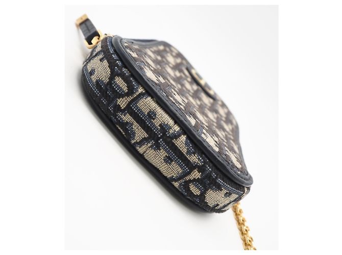 Borsa a tracolla per telefono in tela Oblique 30 Montaigne di Christian Dior - vista 7