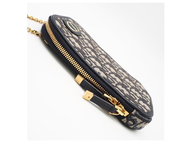 Borsa a tracolla per telefono in tela Oblique 30 Montaigne di Christian Dior - vista 9