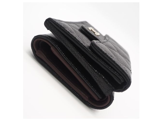 Timeless Chanel Matelassé Compact Tri-fold Wallet Black - view 7