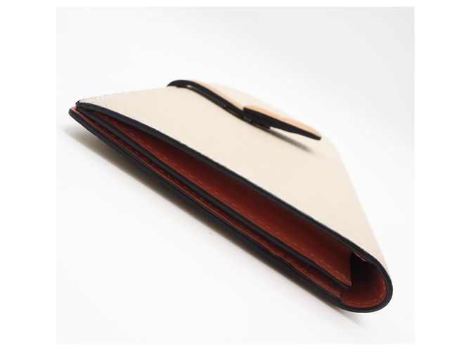 Cartera larga vertical de piel de becerro Soft Grain Loewe Castaño Naranja - vista 4