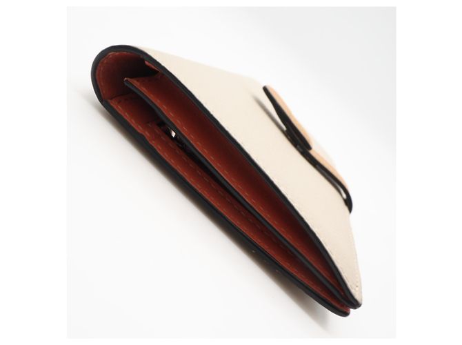 Cartera larga vertical de piel de becerro Soft Grain Loewe Castaño Naranja - vista 5