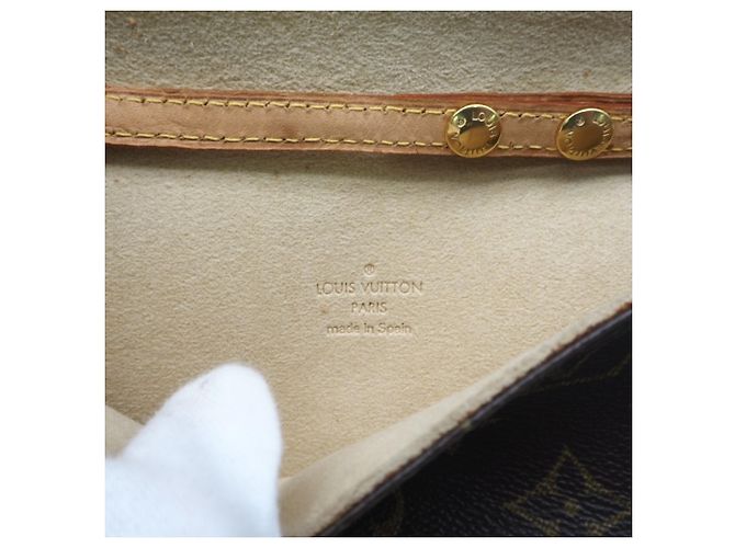 Louis Vuitton Monogram Pochette Twin PM M51854 Marrone - vista 11