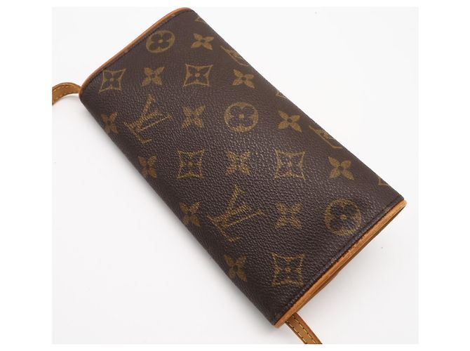Louis Vuitton Monogram Pochette Twin PM M51854 Marrone - vista 2