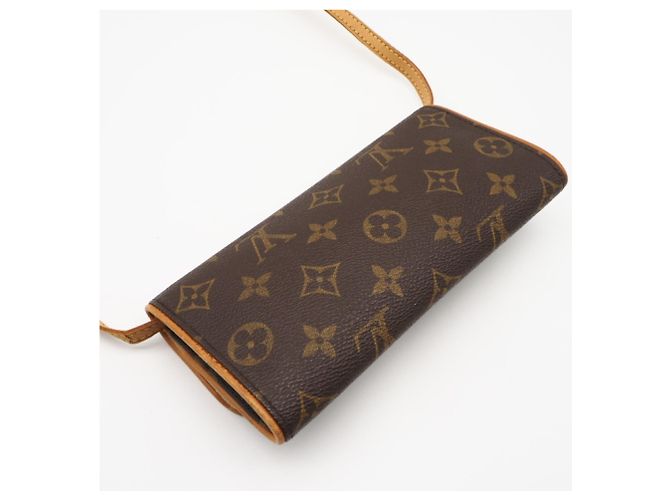 Louis Vuitton Monogram Pochette Twin PM M51854 Marrone - vista 4