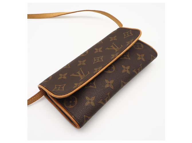 Louis Vuitton Monogram Pochette Twin PM M51854 Marrone - vista 5
