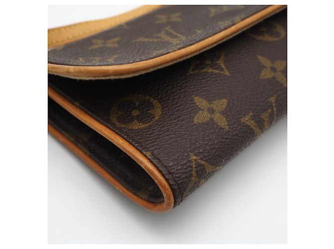 Louis Vuitton Monogram Pochette Twin PM M51854 Marrone - vista 7