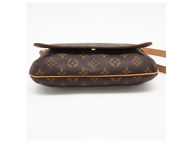 Borsa a tracolla Louis Vuitton Monogram Musette Tango Marrone - vista 6