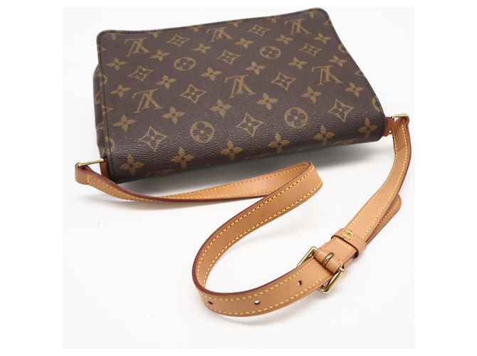 Borsa a tracolla Louis Vuitton Monogram Musette Tango Marrone - vista 7