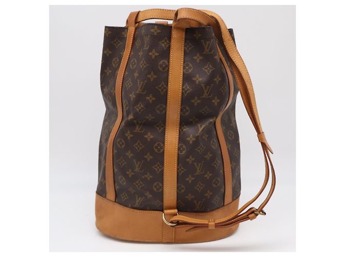 Borsa a tracolla Louis Vuitton Monogram Randonee GM Marrone - vista 2