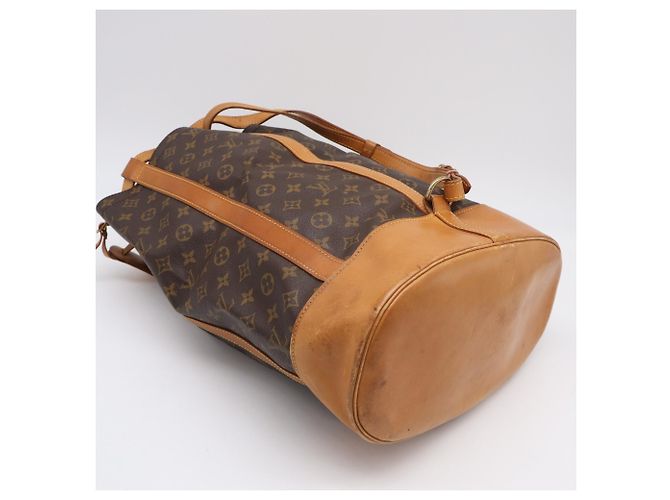 Borsa a tracolla Louis Vuitton Monogram Randonee GM Marrone - vista 4