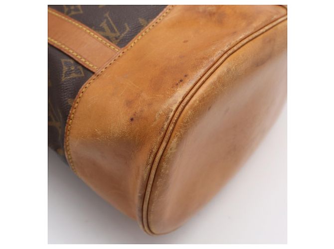 Borsa a tracolla Louis Vuitton Monogram Randonee GM Marrone - vista 9