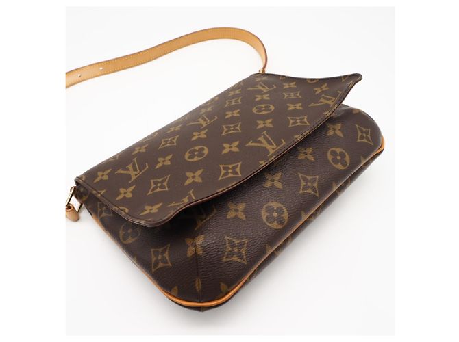 Borsa a tracolla Louis Vuitton Monogram Musette Tango Marrone - vista 5
