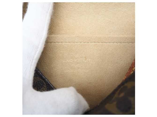 Louis Vuitton Monogram Pochette Twin GM M51852 Borsa a Spalla Marrone - vista 15