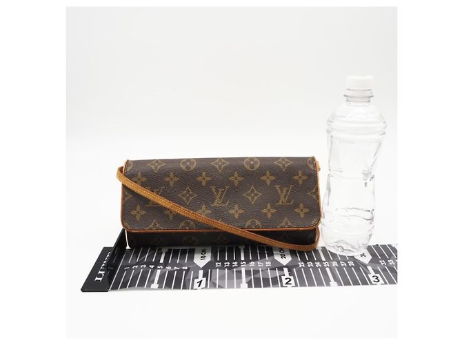 Louis Vuitton Monogram Pochette Twin GM M51852 Borsa a Spalla Marrone - vista 3