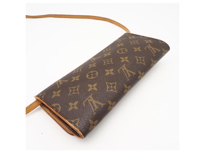 Louis Vuitton Monogram Pochette Twin GM M51852 Borsa a Spalla Marrone - vista 6