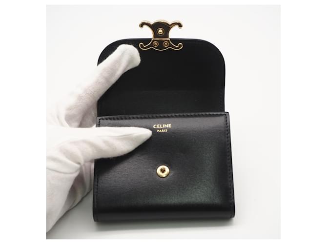 Céline Cartera CELINE Triomphe Small Flap Negro - vista 12
