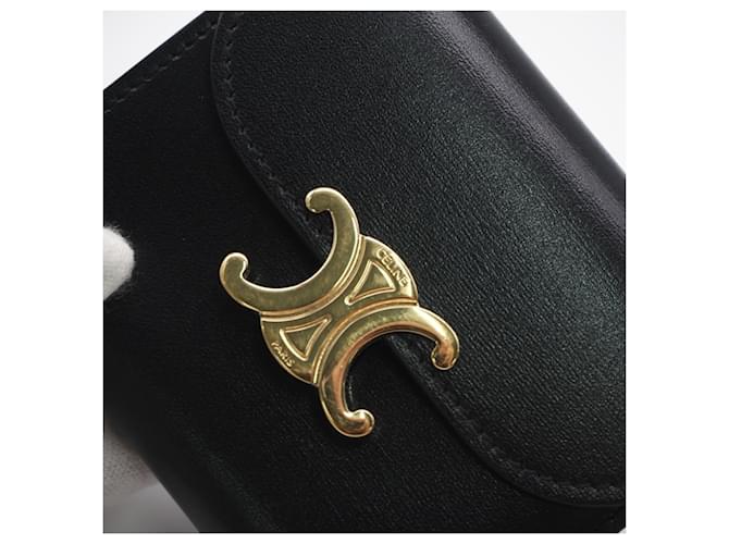 Céline Cartera CELINE Triomphe Small Flap Negro - vista 5
