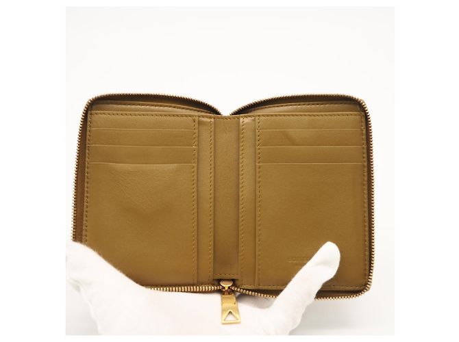 Cartera bi-fold con cremallera Cassette de Bottega Veneta Castaño - vista 10