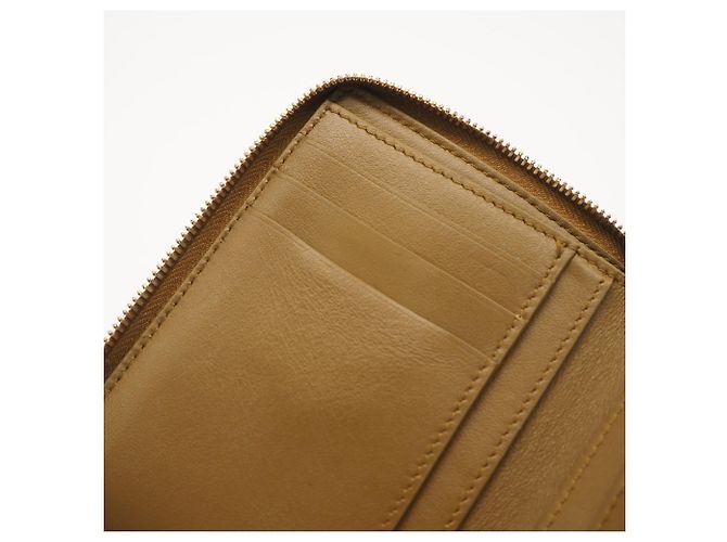 Cartera bi-fold con cremallera Cassette de Bottega Veneta Castaño - vista 12