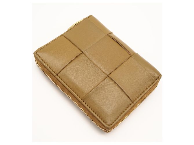 Cartera bi-fold con cremallera Cassette de Bottega Veneta Castaño - vista 2