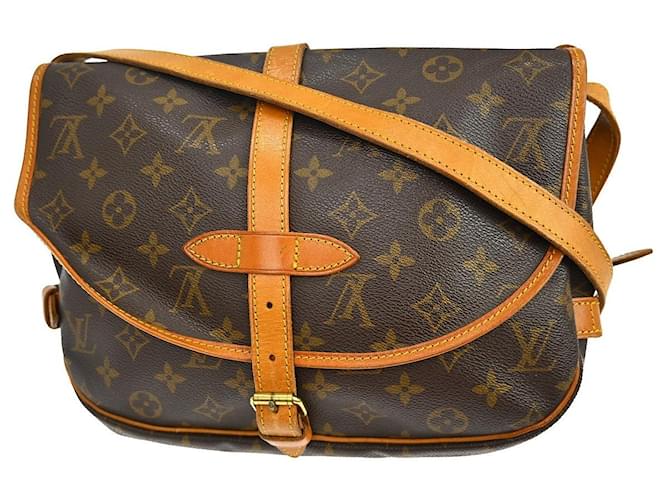 Louis Vuitton Saumur Monogram 30 Marrone - vista 2