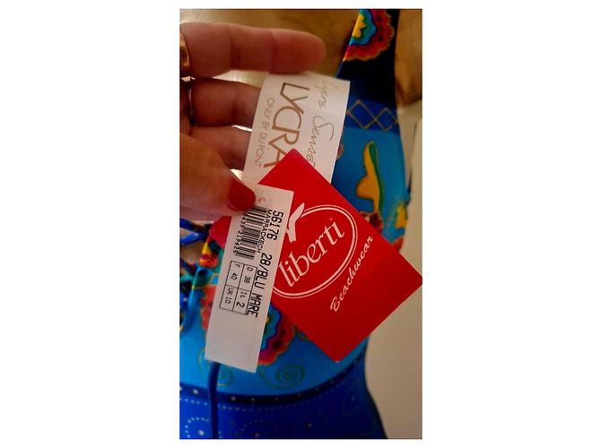 Autre Marque Liberti Beachwear einteiliger Badeanzug in Blau mit Blumenprint - Ansicht 14