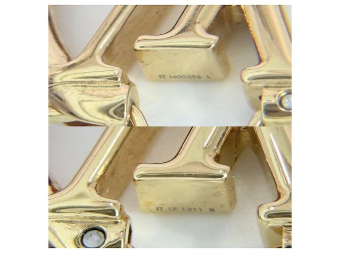 Orecchini Louise LV Circle da donna Louis Vuitton D'oro - vista 4