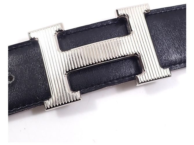 Hermès Hermes H Storie Reversible Belt Brown Black - view 2