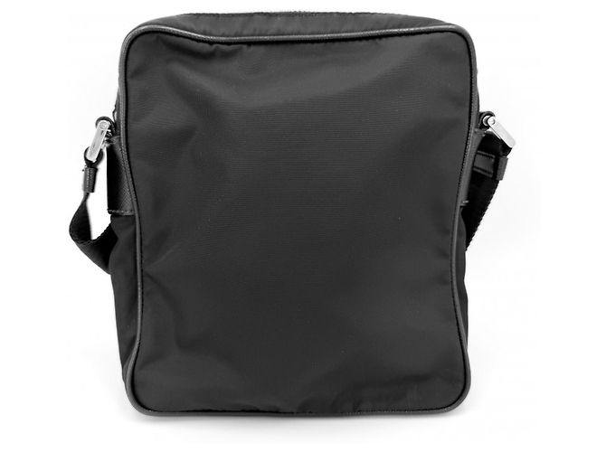 Borsa a tracolla in nylon nero Prada - vista 2