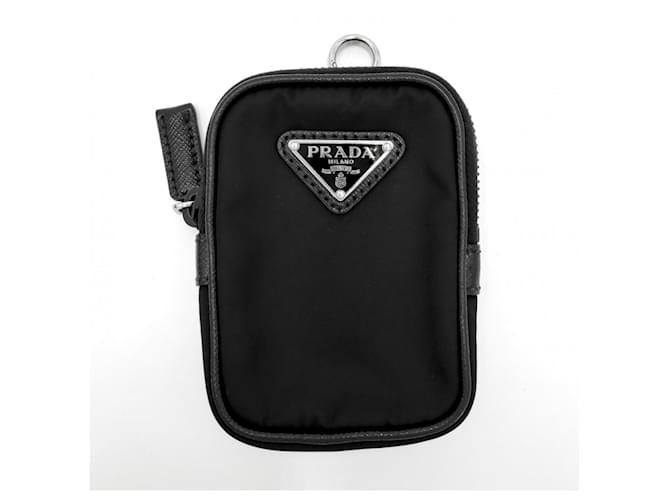 Borsa a tracolla in nylon nero Prada - vista 9