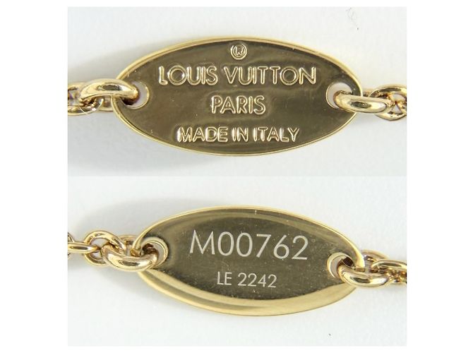 Louis Vuitton LV Eclipse Anhänger Halskette Golden - Ansicht 4