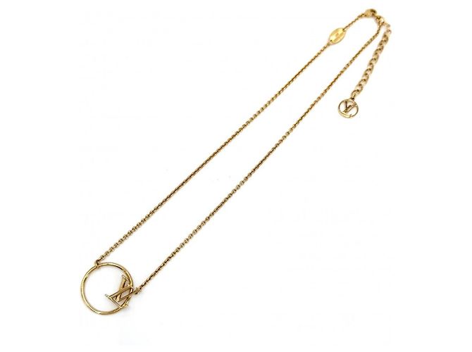 Louis Vuitton LV Eclipse Anhänger Halskette Golden - Ansicht 5